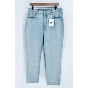 Lovers And Friends Reece High Rise Rigid Slim Straight Jean Size 31 Button Fly